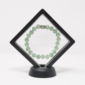 Natural Green Aventurine Gemstone Charm Bracelet Green Crystal Bead Stretch NEW